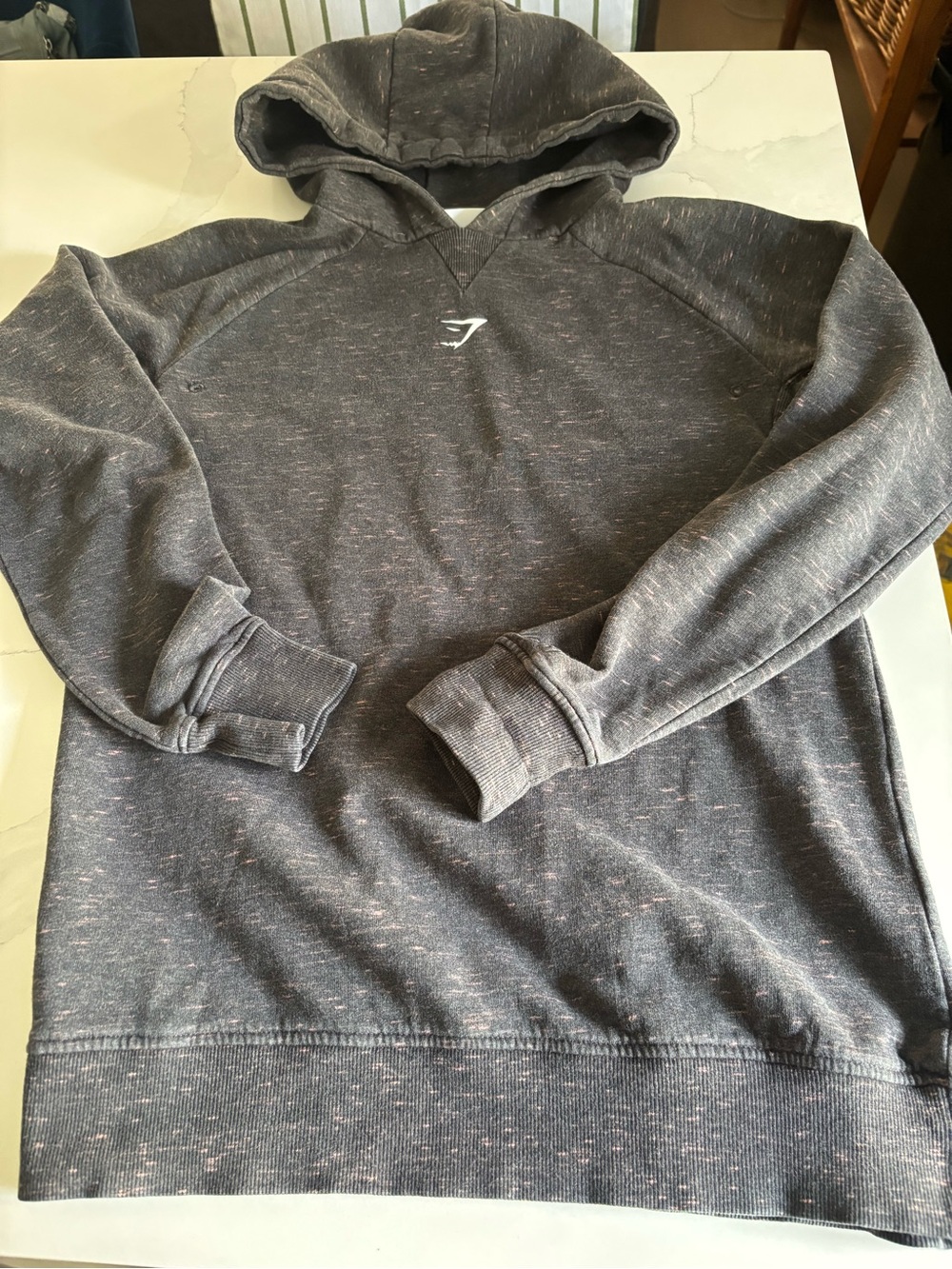 Gymshark Charcoal Speckle Men's Pioneer Hoodie